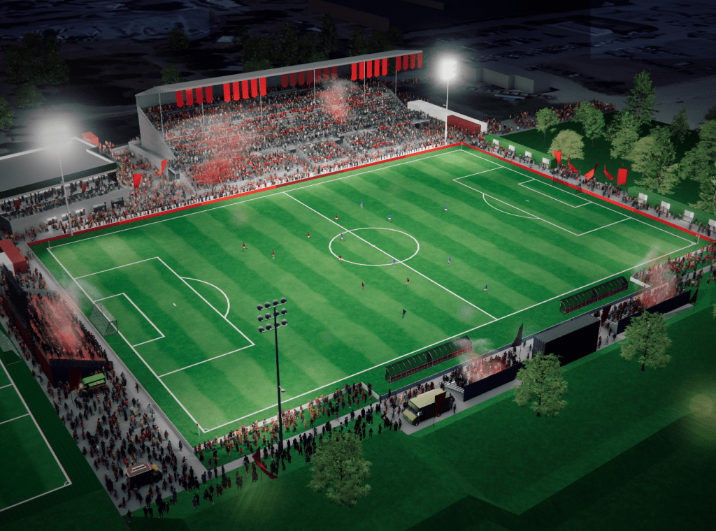 Boise Pro Soccer Stadium Rendering