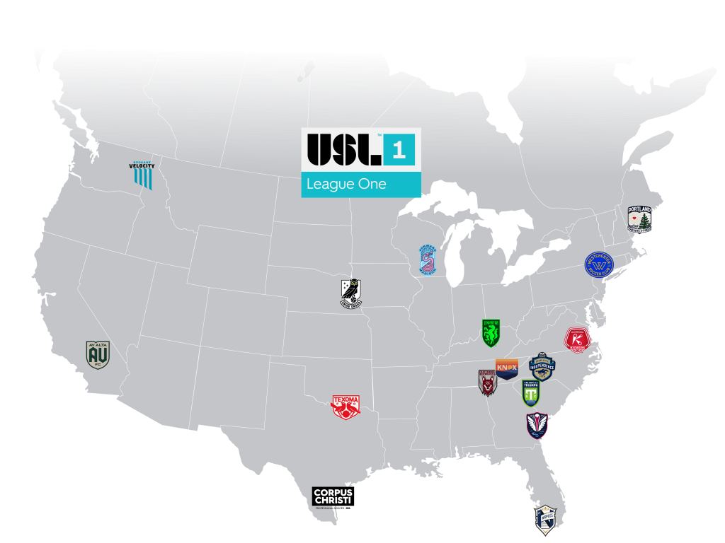 USL League 1 Map